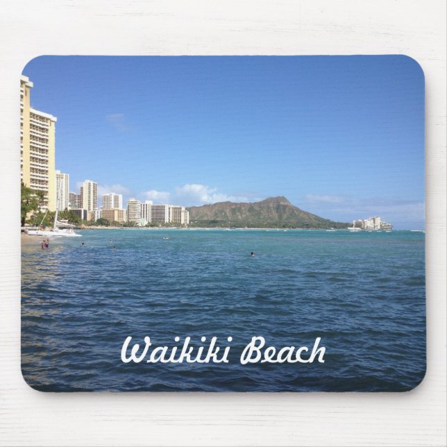 Waikiki Beach Mouse Mat (Front)