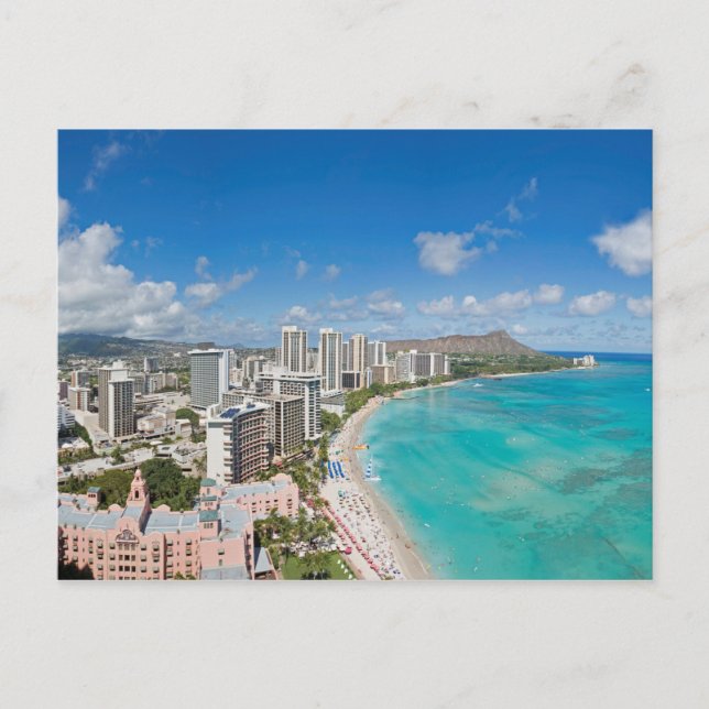 Waikiki Beach Postcard (Front)