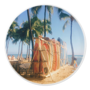 Waikiki Beach Surfboards  Ceramic Knob