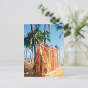 Waikiki Beach Surfboards Holiday Postcard