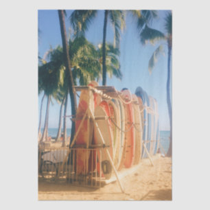 Waikiki Beach Surfboards  Tissue Paper