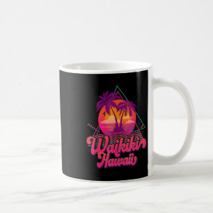 Waikiki Beach Vacation Hawaii Surf Sunset Surfer R Coffee Mug