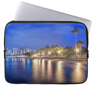 Waikiki City at Dawn Laptop Sleeve