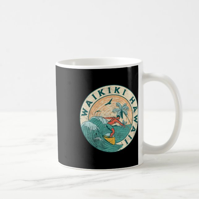 Waikiki Hawaii  Coffee Mug (Right)