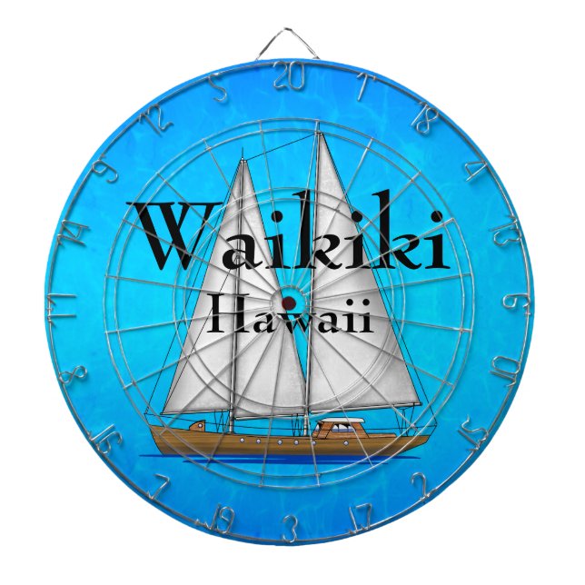 Waikiki Hawaii Dartboard (Front)