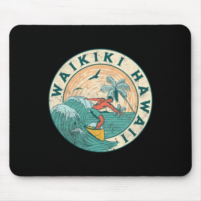 Waikiki Hawaii  Mouse Mat (Front)