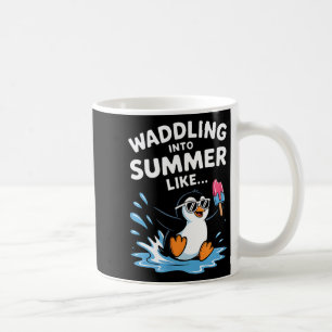 Waikiki hawaii shark retro yellow art fishing  coffee mug
