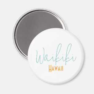 Waikiki, Hawaii Travel Souvenir  Magnet