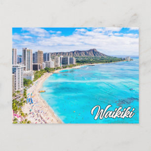 Waikiki, Hawaii, United States Holiday Postcard