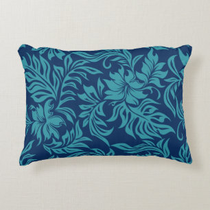 Waikiki Hibiscus Hawaiian Pareau Floral Decorative Cushion