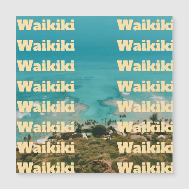 Waikiki, Honolulu, Oahu, Hawaii (Front)