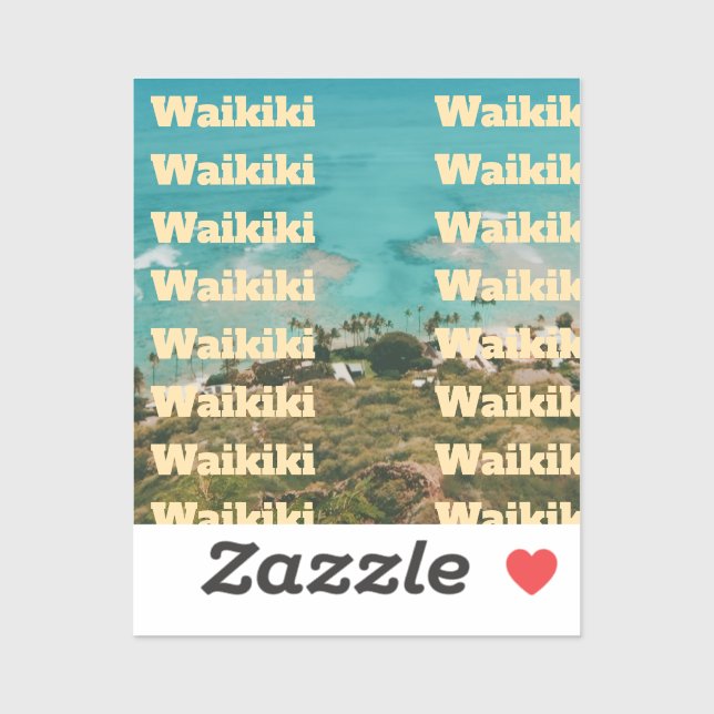 Waikiki, Honolulu, Oahu, Hawaii (Sheet)