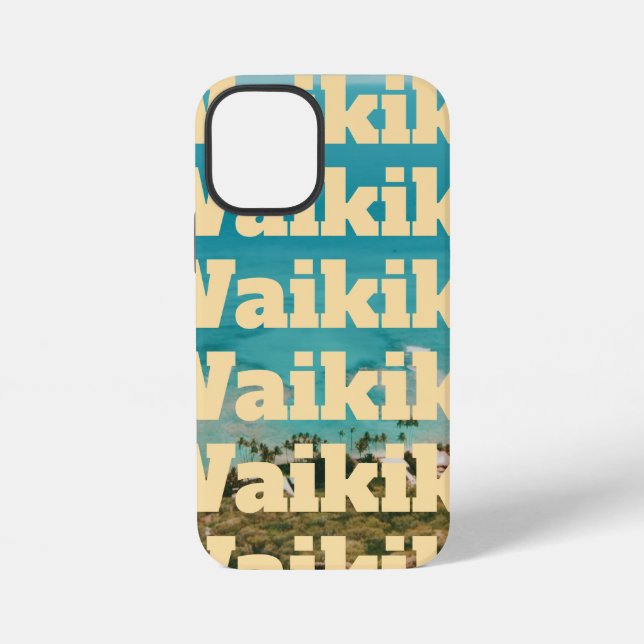 Waikiki, Honolulu, Oahu, Hawaii iPhone Case (Back)