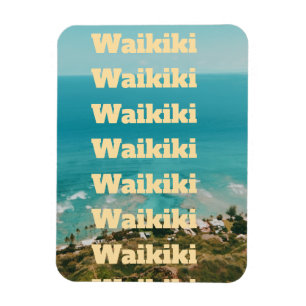 Waikiki, Honolulu, Oahu, Hawaii Magnet