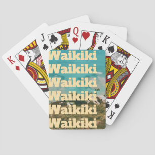 Waikiki, Honolulu, Oahu, Hawaii Playing Cards