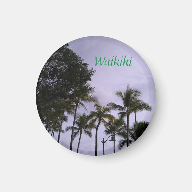Waikiki refrigerator magnet (Front)