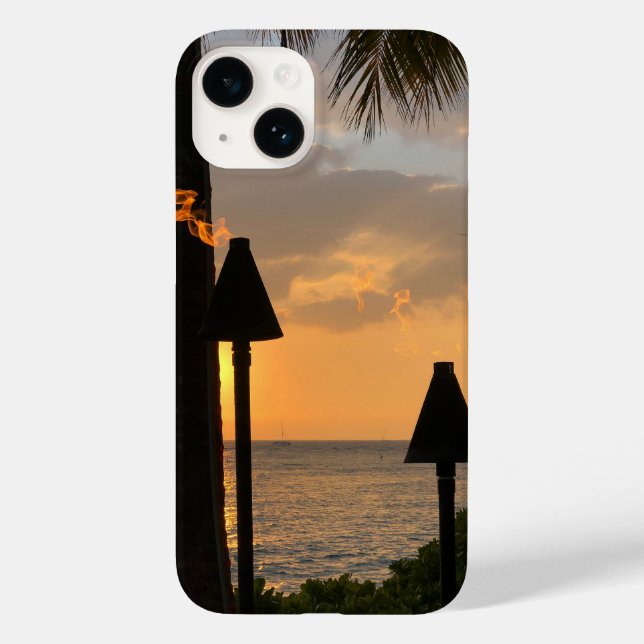 Waikiki Tiki Torches Case-Mate iPhone Case (Back)