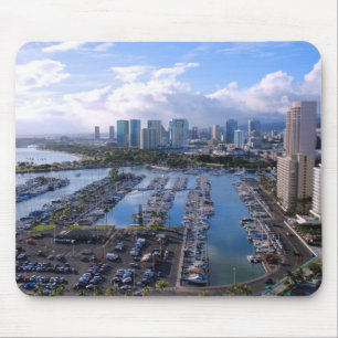 Waikiki Yacht Harbour Mouse Mat