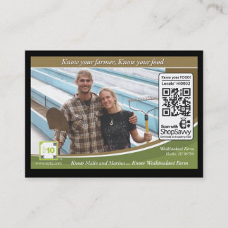 Waikinalani Farm Traceable Shelftalker Business Card