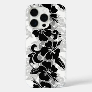 Waikoloa Hawaiian Hibiscus Floral Black iPhone 16 Pro Case