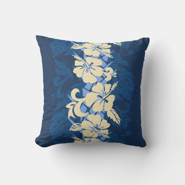 Waikoloa Hawaiian Hibiscus Floral Cushion (Front)