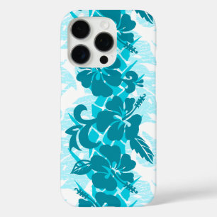 Waikoloa Hawaiian Hibiscus Floral Teal iPhone 16 Pro Case