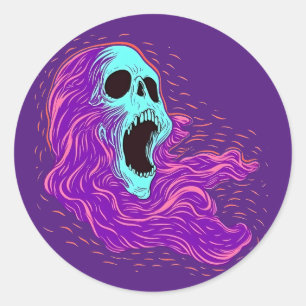 Wailing Banshee Classic Round Sticker
