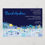 Wailing Wall Israel Bar Bat Mitzvah Invitation<br><div class="desc">All my designs are ONE-OF-A-KIND original pieces of artwork designed by me! You can only find them here! Most are created using Adobe Illustrator or Adobe Photoshop. Others are unique hand painted items in watercolor, gouache, and Indian Inks. All background colours, fonts and text can changed to match your desire....</div>