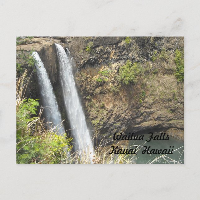 Wailua Falls Kauai, Hawaii Postcard (Front)