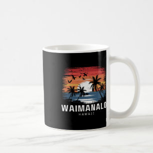 Waimanalo Beach Hawaii Surfing Surfer Coffee Mug