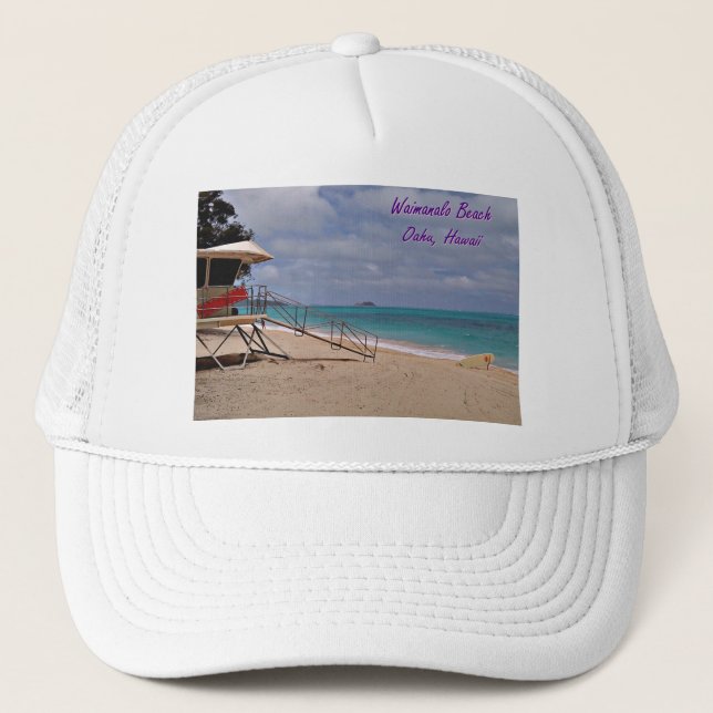 Waimanalo beach Hawaii Trucker Hat (Front)