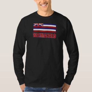 Waimanalo Hawaiian Flag, Hawaii 96795 Raglan T-Shirt