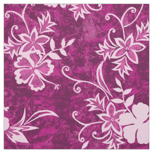 Waimanalo Hawaiian Hibiscus Batik Fabric