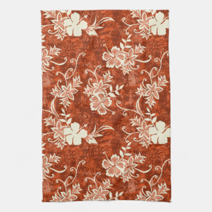 Waimanalo Hawaiian Hibiscus Kitchen Towel