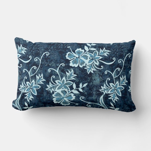 Waimanalo Hawaiian Hibiscus Lumbar Pillows (Front)