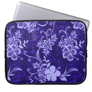 Waimanalo Hawaiian Hibiscus Neoprene Wetsuit Laptop Sleeve