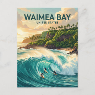 Waimea Bay Hawaii Postcard