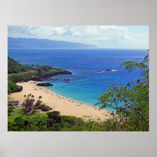 Waimea Bay, Oahu, Hawaii Poster
