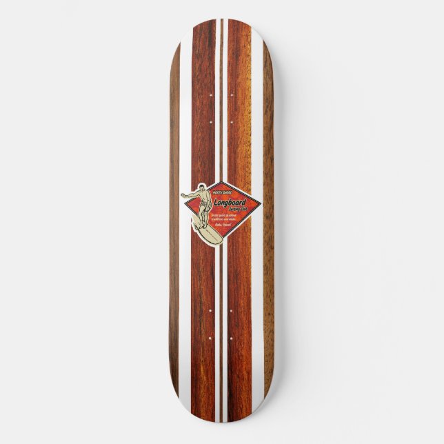 Waimea Bay Vintage Surf Skateboard (Front)