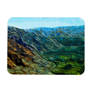 Waimea Canyon 11 Abstract Impressionist.jpg Magnet