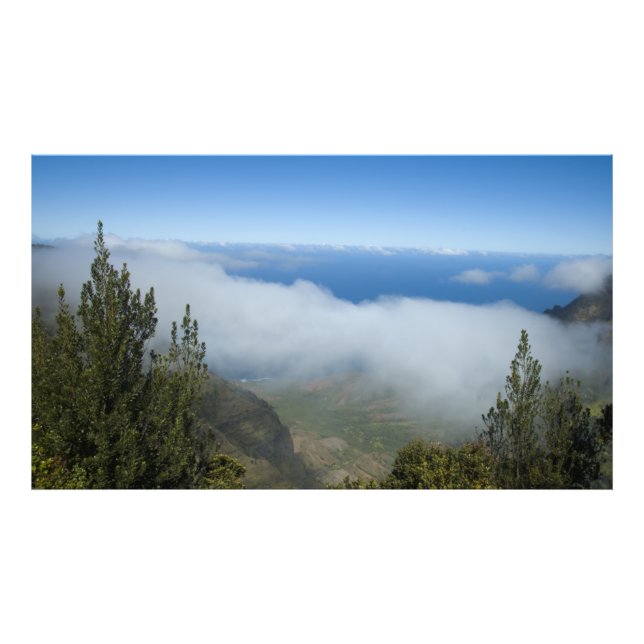 Waimea Canyon Above the Clouds, Kauai Hawaii Photo Print (Front)