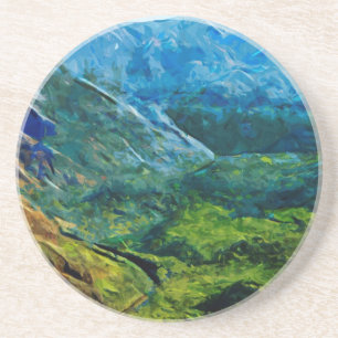 Waimea Canyon Abstract Impressionist Coaster