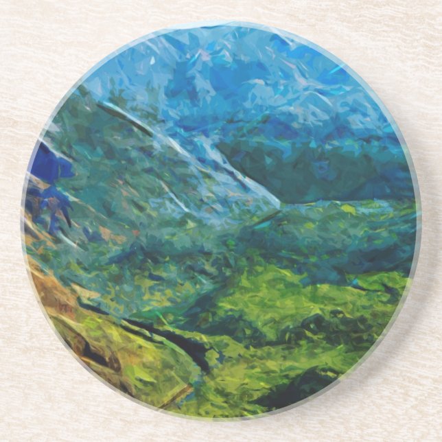 Waimea Canyon Abstract Impressionist Coaster (Front)