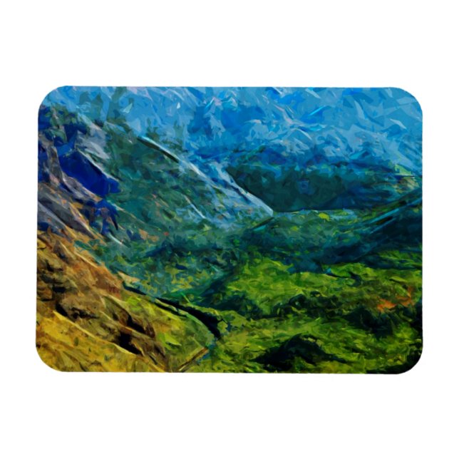 Waimea Canyon Abstract Impressionist Magnet (Horizontal)
