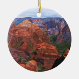 Waimea Canyon Ceramic Tree Decoration