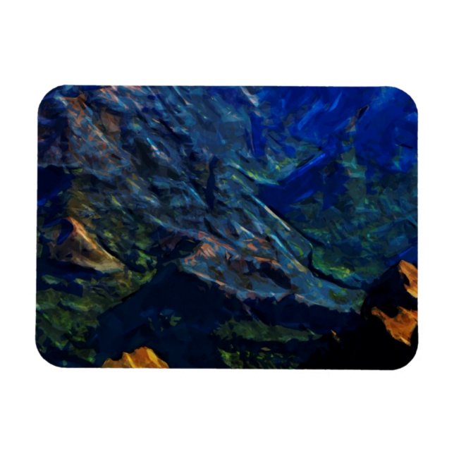 Waimea Canyon Kauai Abstract Impressionist Magnet (Horizontal)