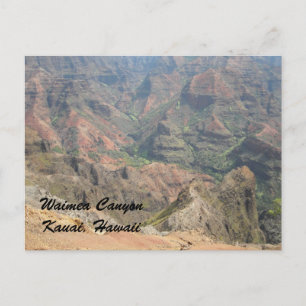 Waimea Canyon Kauai, Hawaii Postcard