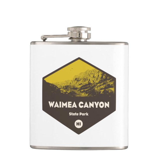 Waimea Canyon State Park Hawaii Hip Flask (Front)