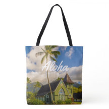 Waioli Hui‘ia Church, Hanalei, Hawaiian Beach Bag