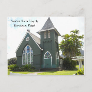 Wai'oli Hui ia Church Postcard